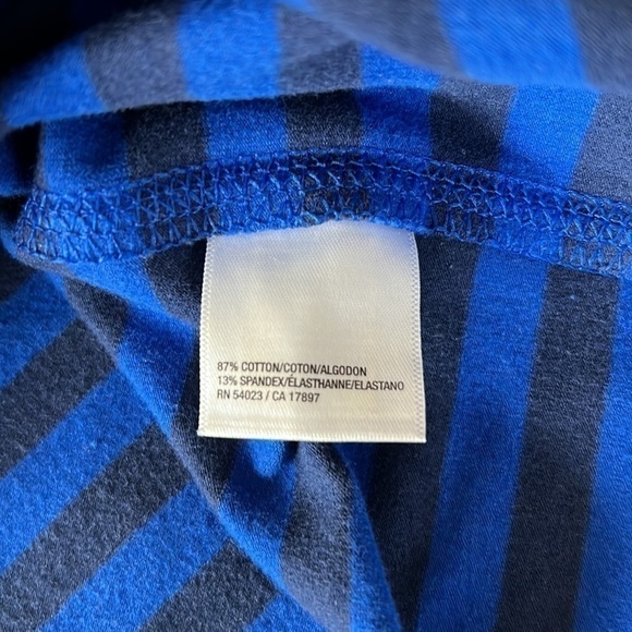 EUC, OLD NAVY, Blue Black Stripes, Pencil, Skirt, Size SP, Stretch, Cotton Blend - Picture 6 of 9